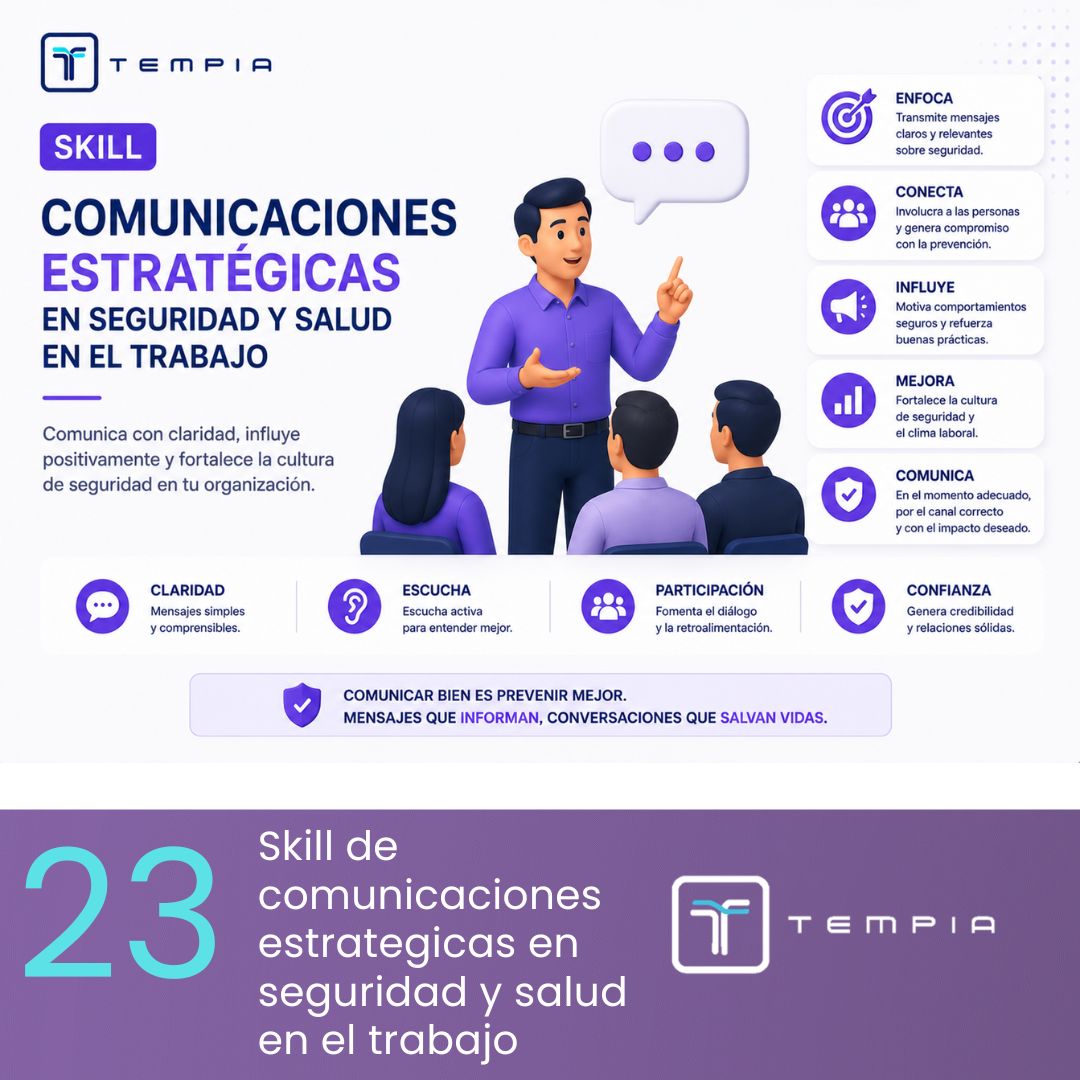 Skill de comunicaciones estrategica en seguridad y salud en el trabajo tempia