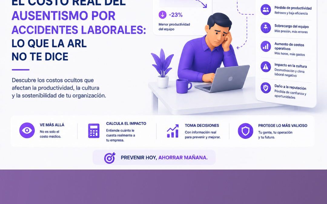 El costo real del ausentismo por accidentes laborales lo que la ARL no te dice