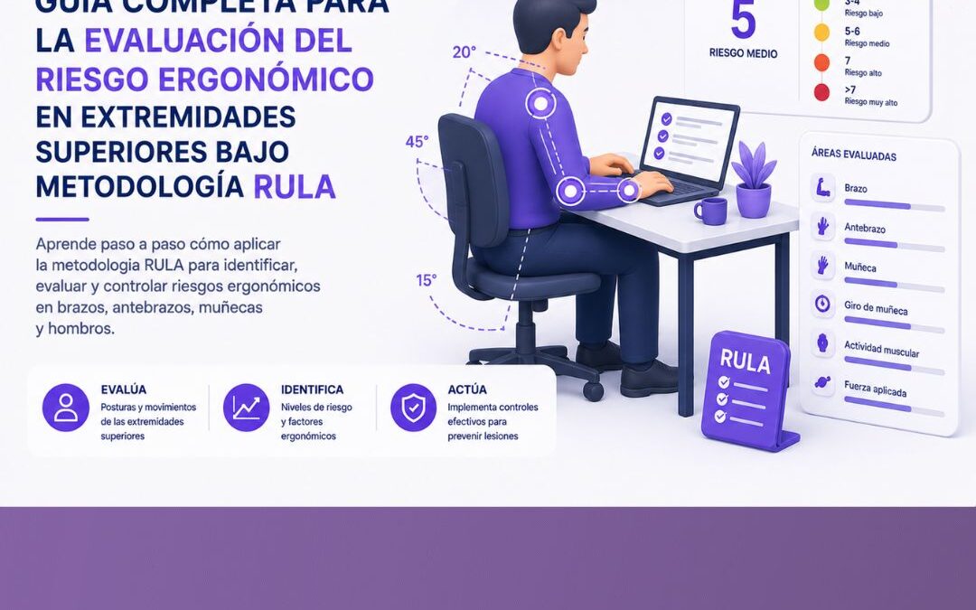 Guía completa para la evaluación del riesgo ergonómico en extremidades superiores bajo metodología RULA